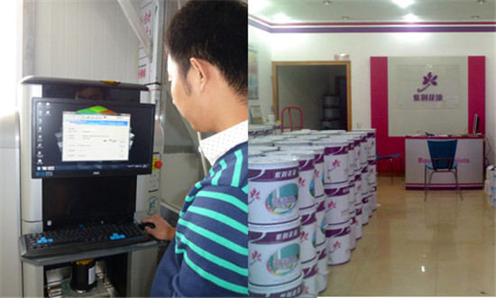 賦彩塗膠器調色機