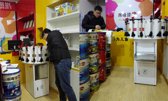 半自（zì）動（dòng）牆漆調色機