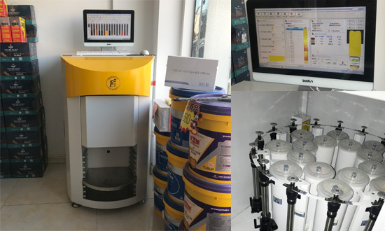 全自動乳膠（jiāo）漆調色設備