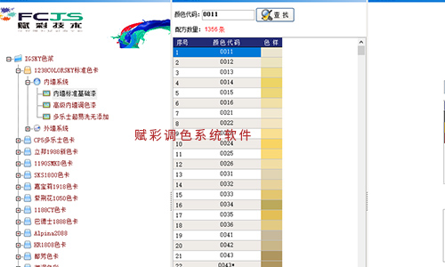 賦彩廠家三棵樹調色機改造報價