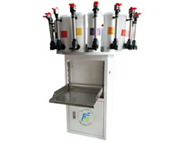 賦彩半自動乳膠漆（qī）調色機成功案例-水性科天（tiān）